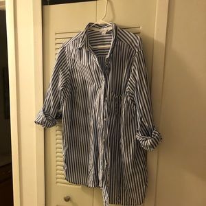Old navy tunic stripped button down